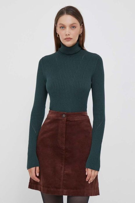 Светр Pepe Jeans жіночий колір зелений легкий гольф