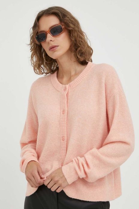 Кардиган з домішкою вовни American Vintage колір помаранчевий легкий Кардиган з домішкою вовни American Vintage колір помаранчевий легкий