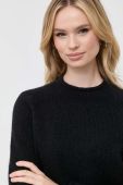 Вовняний светр Boss Orange BOSS ORANGE жіночий колір чорний півгольф