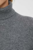 Светр з кашеміру United Colors of Benetton колір сірий легкий гольф (3610713)