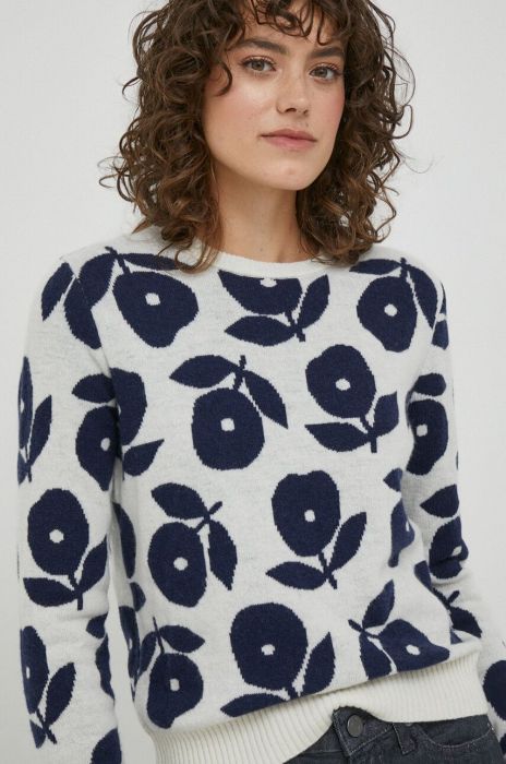 Вовняний светр United Colors of Benetton жіночий колір бежевий (3639330)