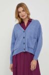 Кардиган з домішкою вовни United Colors of Benetton легкий колір блакитний (3679313)