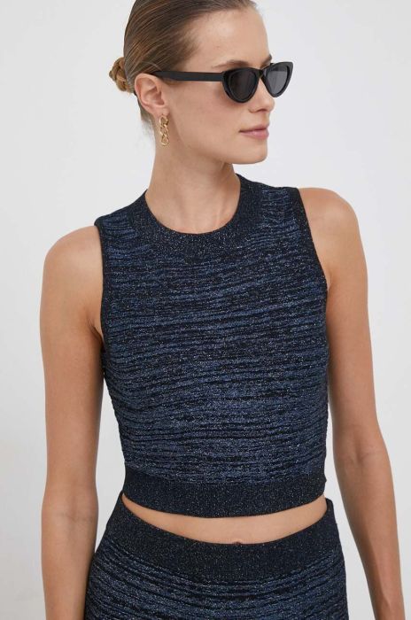 Топ Sisley жіночий колір синій Топ Sisley жіночий колір синій