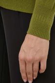 Кардиган з домішкою вовни Sisley колір зелений легкий