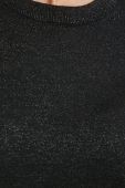 Светр з домішкою вовни Sisley жіночий колір чорний легкий (3622358)