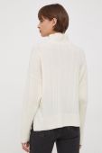 Вовняний светр Sisley жіночий колір бежевий півгольф