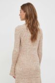 Кардиган з домішкою вовни BOSS колір бежевий