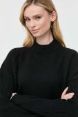 Вовняний светр BOSS жіночий колір чорний