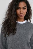 Вовняний светр Pinko жіночий колір сірий легкий (3578518)