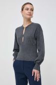 Вовняний светр Pinko жіночий колір сірий легкий (3555313)