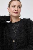 Кардиган з домішкою вовни Pinko колір чорний легкий (3558637) Кардиган з домішкою вовни Pinko колір чорний легкий (3558637)