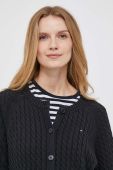 Бавовняний кардиган Tommy Hilfiger колір чорний (3474849)