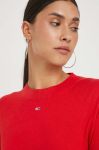 Светр Tommy Jeans жіночий колір червоний легкий
