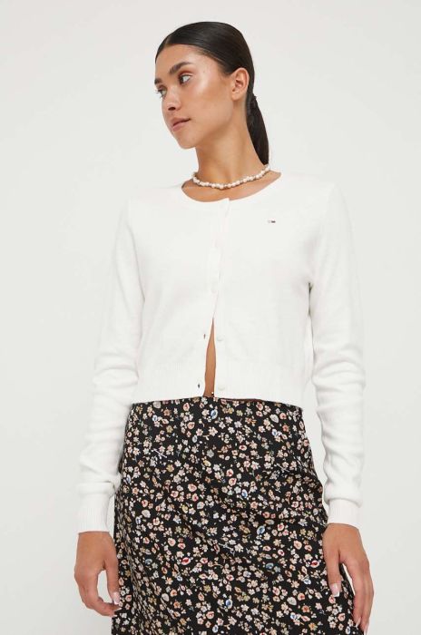 Джемпер Tommy Jeans жіночий колір бежевий легкий (3432145) Джемпер Tommy Jeans жіночий колір бежевий легкий (3432145)