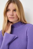 Светр Patrizia Pepe жіночий колір фіолетовий легкий Светр Patrizia Pepe жіночий колір фіолетовий легкий