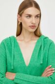 Светр з домішкою вовни Patrizia Pepe жіночий колір зелений легкий Светр з домішкою вовни Patrizia Pepe жіночий колір зелений легкий