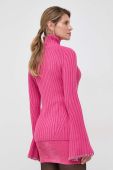 Вовняний светр Patrizia Pepe жіночий колір рожевий півгольф (3651723) Вовняний светр Patrizia Pepe жіночий колір рожевий півгольф (3651723)