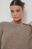 Светр з домішкою вовни Superdry жіночий колір бежевий теплий (3578543)