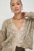 Вовняний кардиган Twinset колір бежевий теплий (3630501)