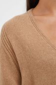 Светр з кашеміру Twinset колір коричневий легкий