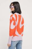 Светр з домішкою вовни On Vacation жіночий колір помаранчевий теплий