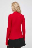 Светр з домішкою вовни MAX&Co. жіночий колір червоний легкий півгольф