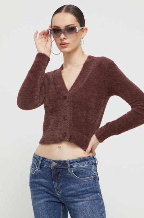 Джемпер Guess Originals жіночий колір коричневий Джемпер Guess Originals жіночий колір коричневий