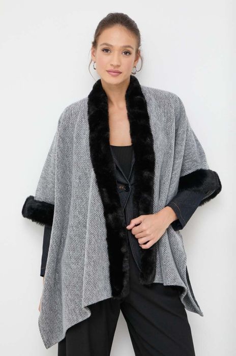Пончо Morgan колір сірий легке (3635407) Пончо Morgan колір сірий легке (3635407)