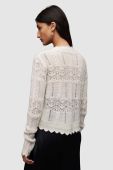 Джемпер AllSaints VANESSA CARDIGAN жіночий колір білий легкий