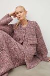 Вовняний кардиган Lovechild колір рожевий теплий
