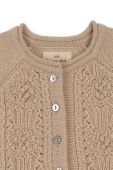 Дитячий вовняний кардиган Konges Sl?jd колір бежевий легкий (3524452) Дитячий вовняний кардиган Konges Sl?jd колір бежевий легкий (3524452)