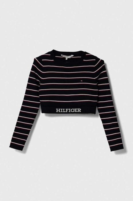 Дитячий светр Tommy Hilfiger колір синій легкий (3382025) Дитячий светр Tommy Hilfiger колір синій легкий (3382025)