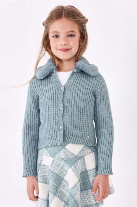 Дитячий кардиган Mayoral легкий колір блакитний (3432231) Дитячий кардиган Mayoral легкий колір блакитний (3432231)