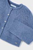 Дитячий кардиган з домішкою вовни Mayoral легкий колір блакитний Дитячий кардиган з домішкою вовни Mayoral легкий колір блакитний