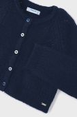 Дитячий кардиган з домішкою вовни Mayoral колір синій легкий (3411392)