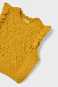 Дитячий жилет Mayoral колір жовтий легкий Дитячий жилет Mayoral колір жовтий легкий