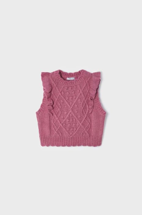 Дитячий жилет Mayoral колір фіолетовий легкий (3411416) Дитячий жилет Mayoral колір фіолетовий легкий (3411416)