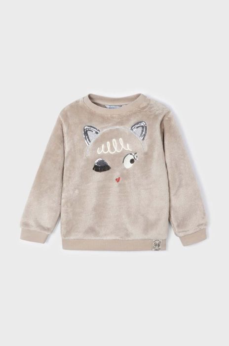 Дитяча кофта Mayoral колір бежевий з аплікацією (3422159) Дитяча кофта Mayoral колір бежевий з аплікацією (3422159)