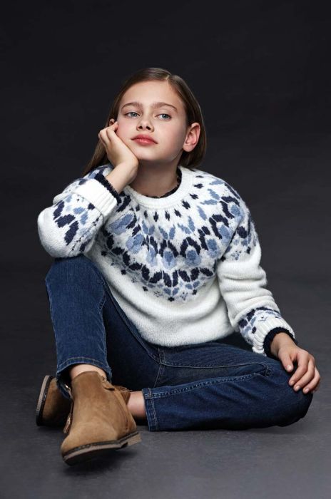 Дитячий светр Mayoral легкий колір блакитний (3411539) Дитячий светр Mayoral легкий колір блакитний (3411539)