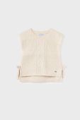 Дитячий жилет Mayoral колір бежевий легкий