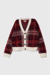Дитячий кардиган з домішкою вовни Tommy Hilfiger колір червоний теплий (3603228) Дитячий кардиган з домішкою вовни Tommy Hilfiger колір червоний теплий (3603228)