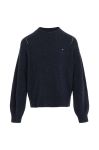 Вовняний дитячий светр Tommy Hilfiger колір синій легкий (3432342) Вовняний дитячий светр Tommy Hilfiger колір синій легкий (3432342)