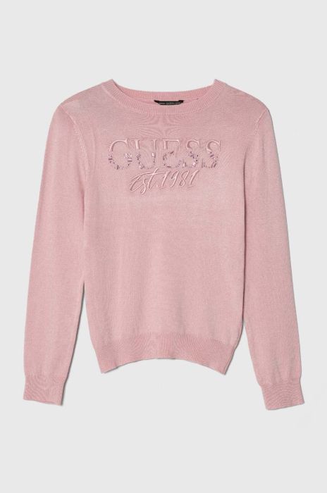 Дитячий светр Guess колір рожевий легкий (3486895) Дитячий светр Guess колір рожевий легкий (3486895)