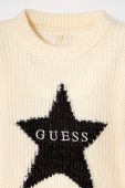 Дитячий светр з домішкою вовни Guess колір бежевий