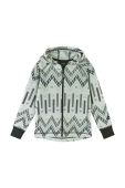 Дитяча кофта Reima Northern колір сірий з капюшоном візерунок