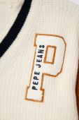Дитячий светр з домішкою вовни Pepe Jeans колір білий Дитячий светр з домішкою вовни Pepe Jeans колір білий
