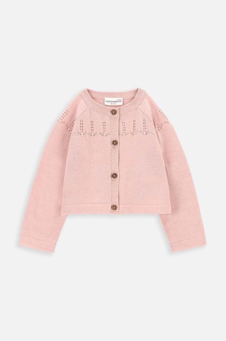 Светр для немовлят Coccodrillo колір рожевий