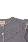 Дитячий вовняний кардиган Konges Sl?jd колір сірий легкий Дитячий вовняний кардиган Konges Sl?jd колір сірий легкий