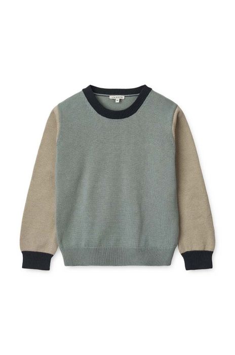 Дитячий бавовняний светр Liewood легкий колір блакитний Дитячий бавовняний светр Liewood легкий колір блакитний