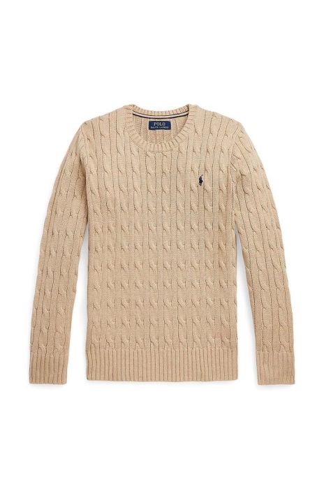 Вовняний дитячий светр Polo Ralph Lauren колір бежевий Вовняний дитячий светр Polo Ralph Lauren колір бежевий